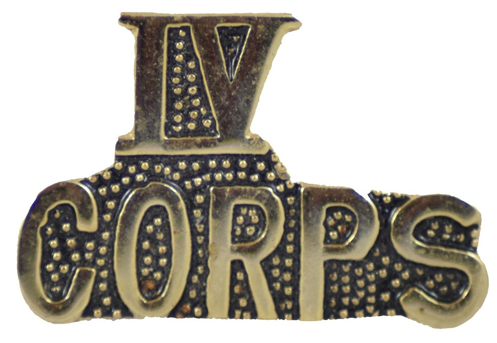 IV CORPS HAT PIN