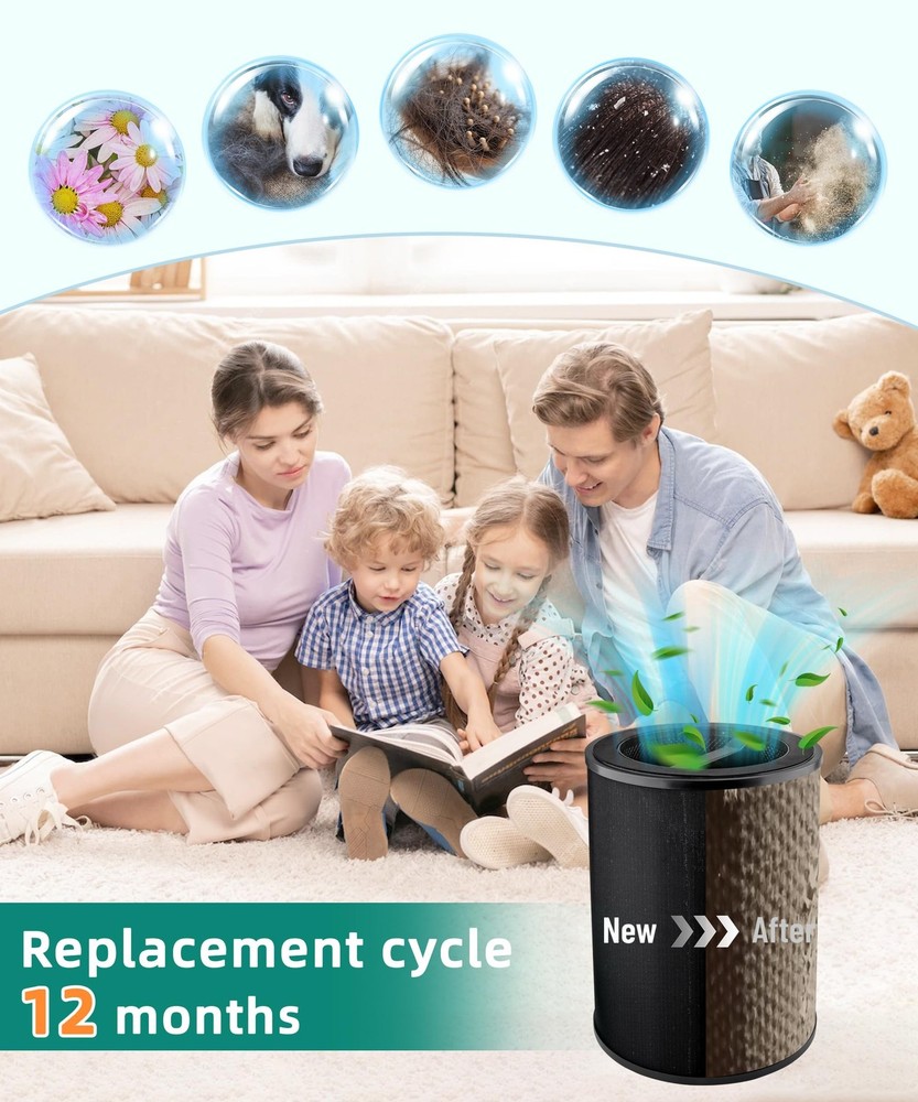 Replacement Filter Compatible with WYZE Smart Air Purifier, Premium Filter wi...
