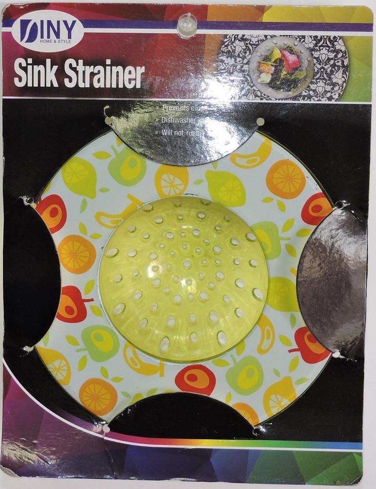 Printed Sink Strainer Rustproof High Quality Durable Plastic Stops Sink Clog