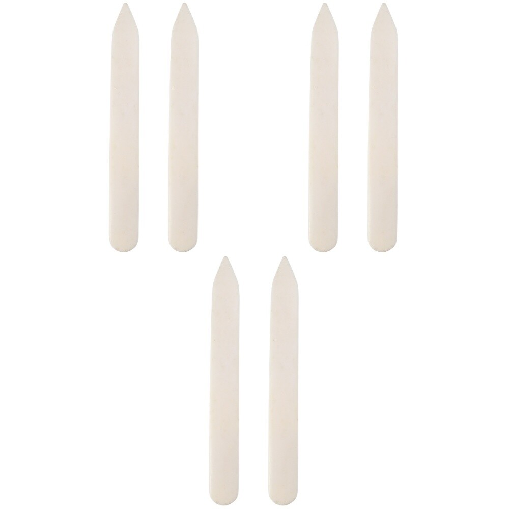 6Leather Burnishing Tool pcs Bone Folder Crafts Paper Creaser Tool