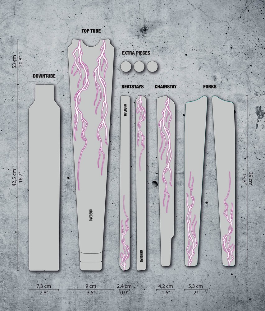 DYEDBRO - Gravel Frame Protector - Multiple Styles