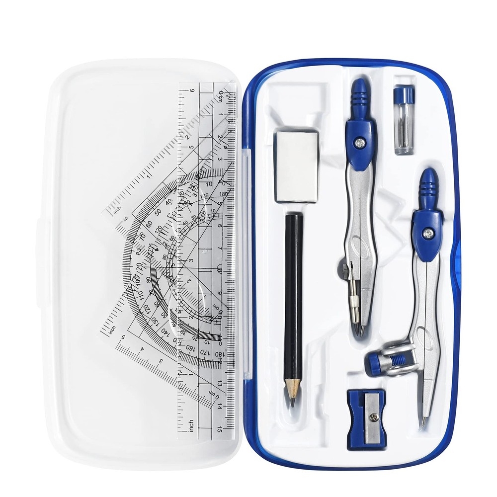 Vobou Math Geometry Kit Sets 10 Piece Student Supplies With