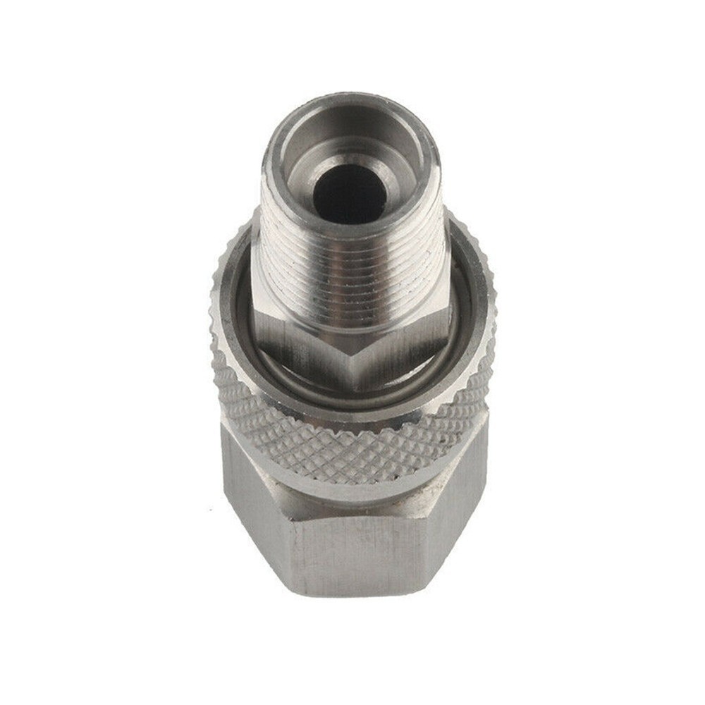 Thread Quick Release To Disconnect Coupler Male + Female 1/8NPT Fitting Silver ~