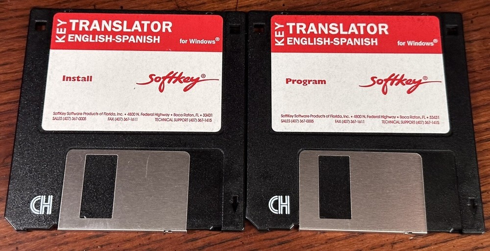 English-Spanish Translator For Windows By Softly Install & Program 3.5” Floppy’s
