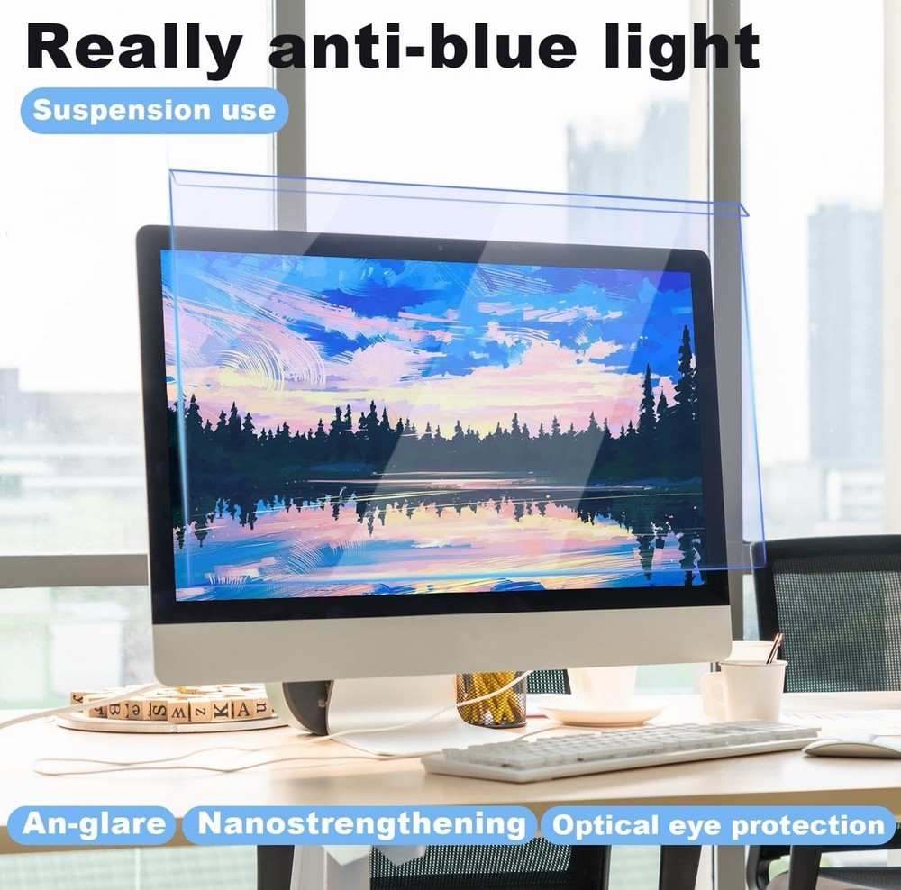 Blue Light Monitor Screen Protector (23”-24” Monitors)