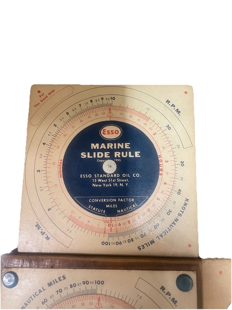 3 ESSO Marine Nautical Vintage Slide Rules