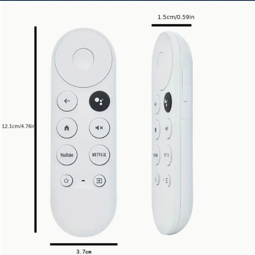 Google Chromecast 4K Snow Voice Remote Control Only Easy Streaming Media Player