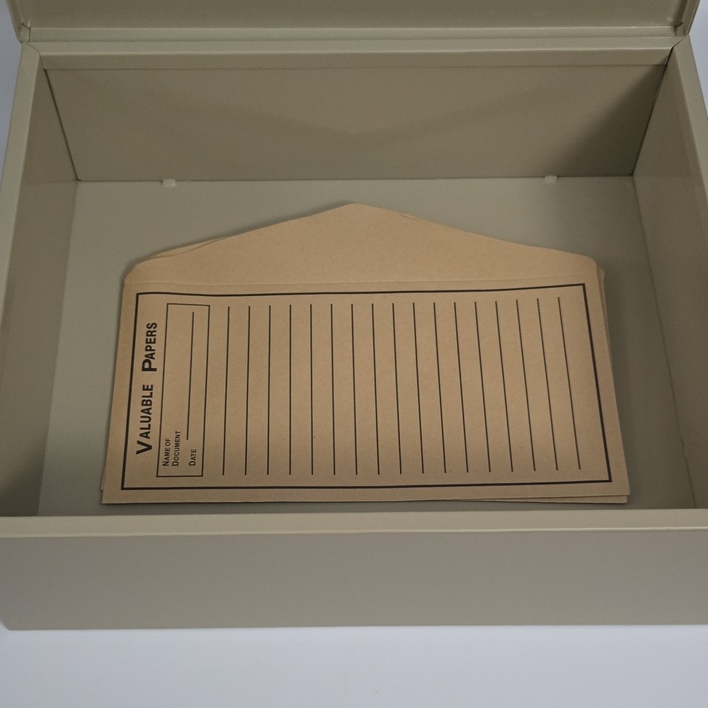 Fire-Retardant Security Box with Keyed Lock