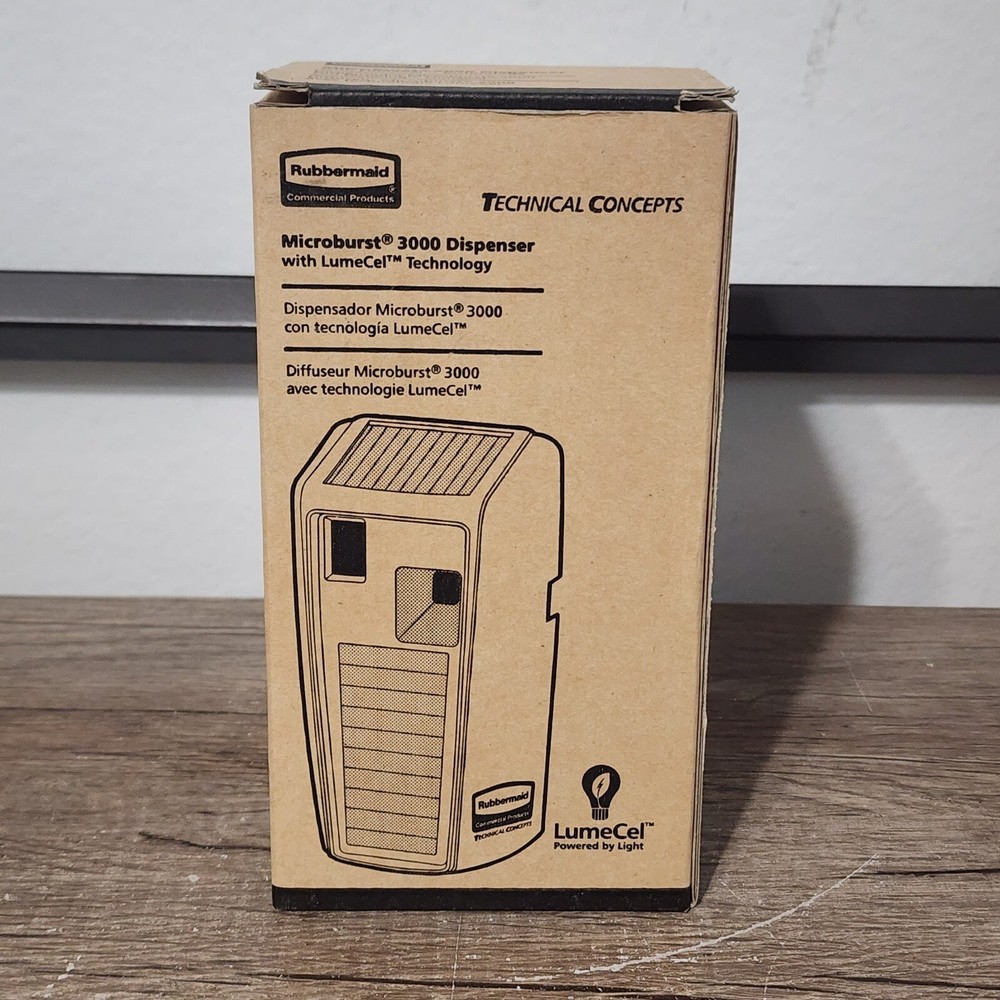Rubbermaid Microburst 3000 Dispenser w/ LumaCel Technology Chrome