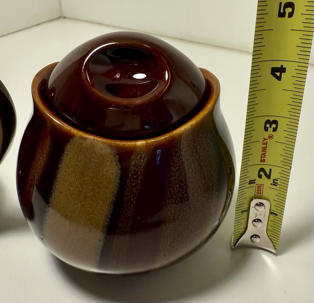 Sango Avanti Brown Cream & Sugar Set 4722