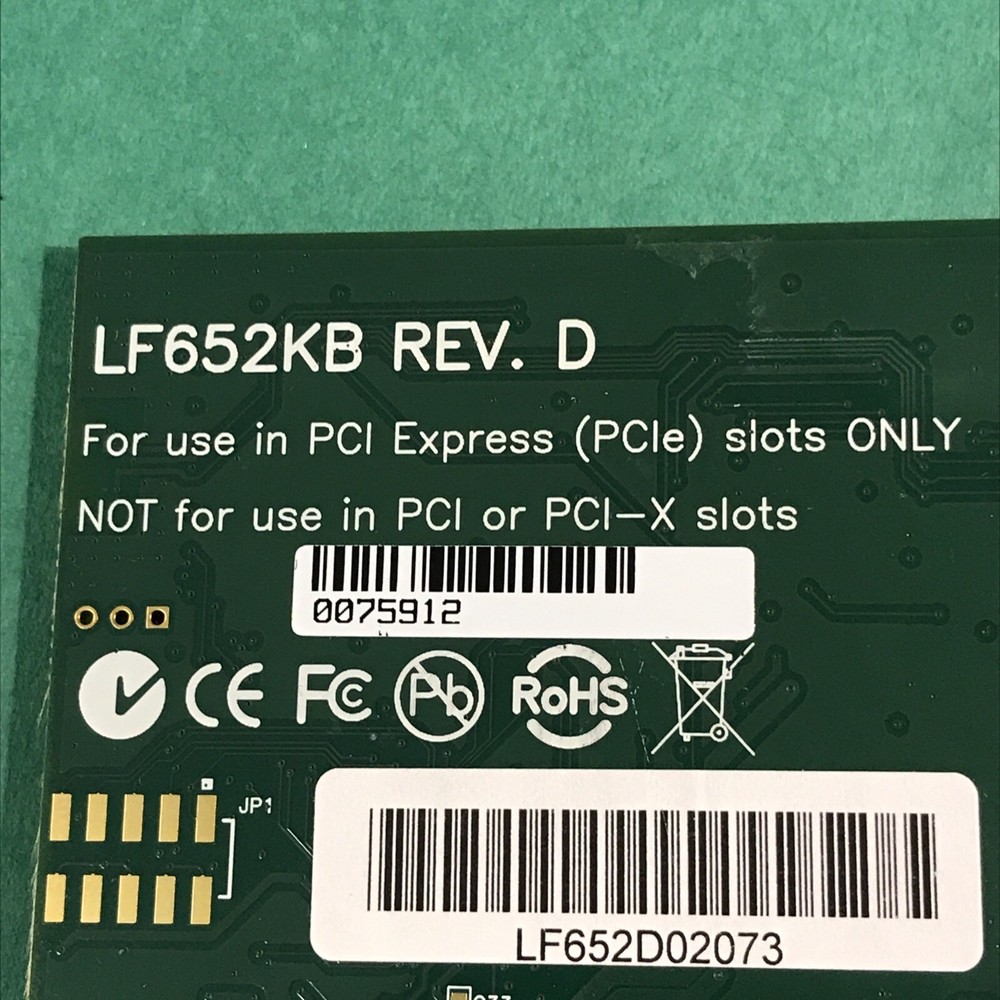 Axxon LF652KB Parallel Port PCI Express EPP Controller Card