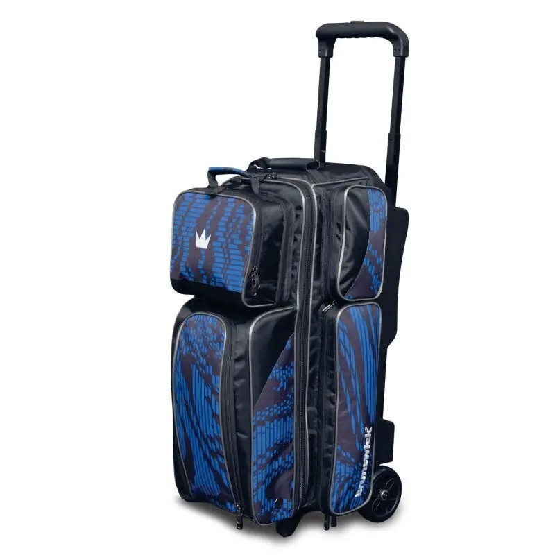 Brunswick Punisher Blue 3 Ball Roller Bowling Bag