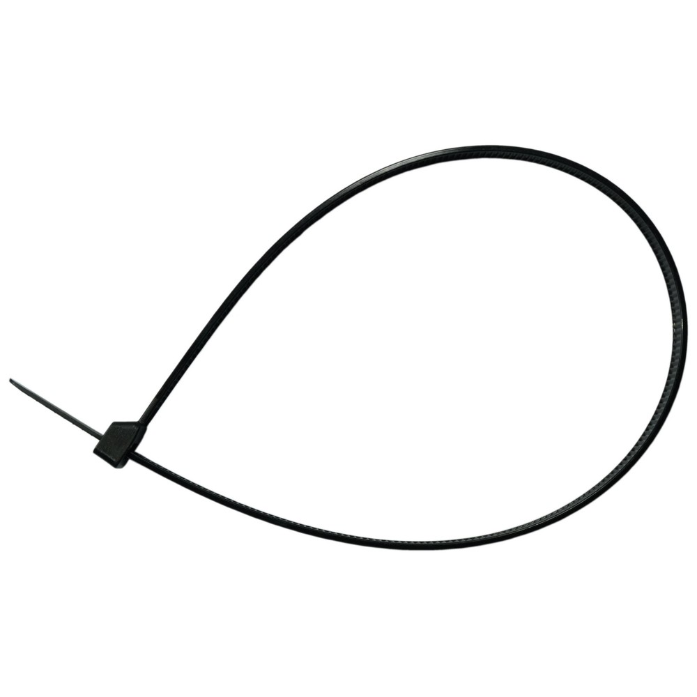 18" Black Nylon Plastic Cable Ties (50 pcs)