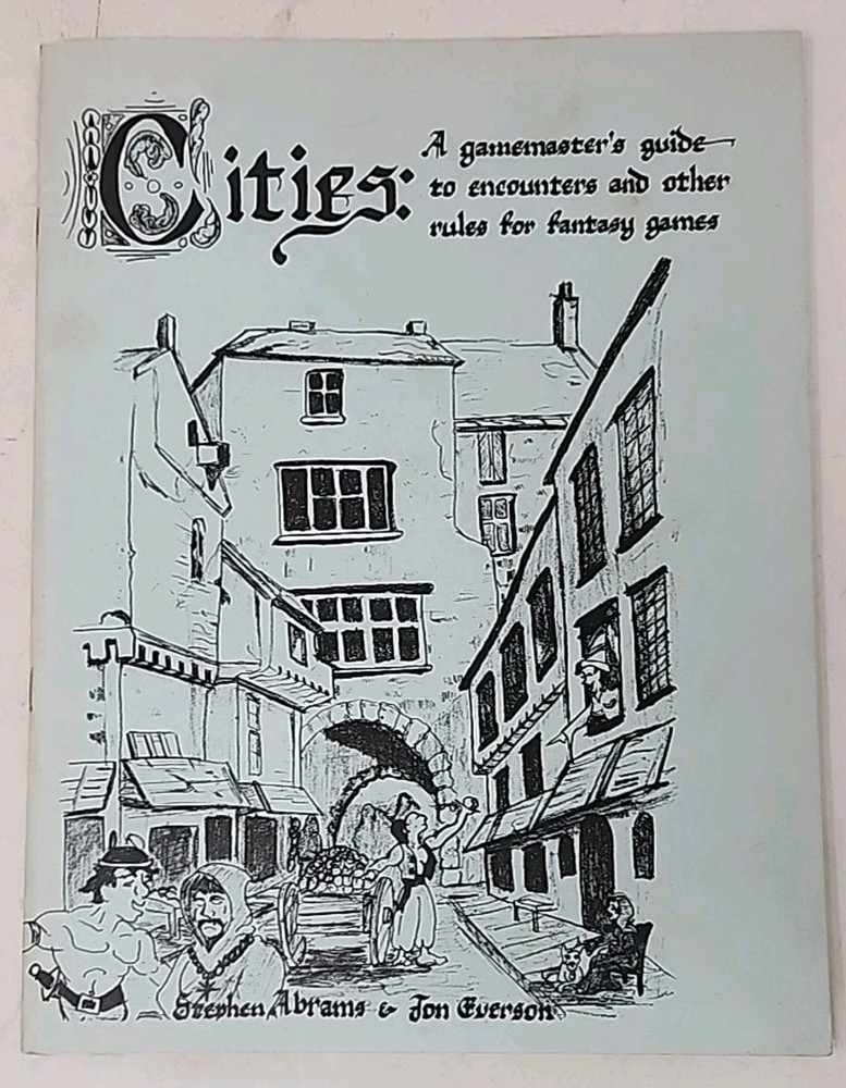 Cities A Gamemaster's Guide to Encounters RPG Neutral D&D Stephen Abrams Everson