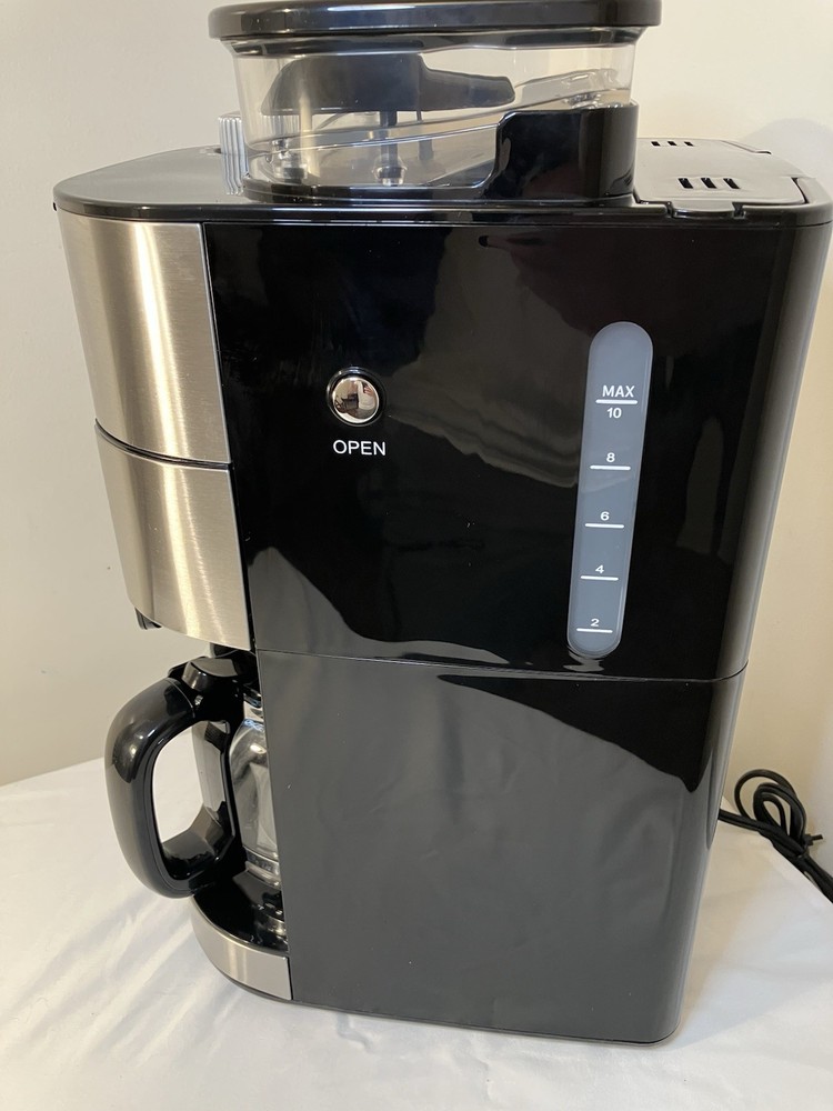 Gevi GECMA025AKU 10 Cup Coffee Maker Grinder Programmable Grind & Brew