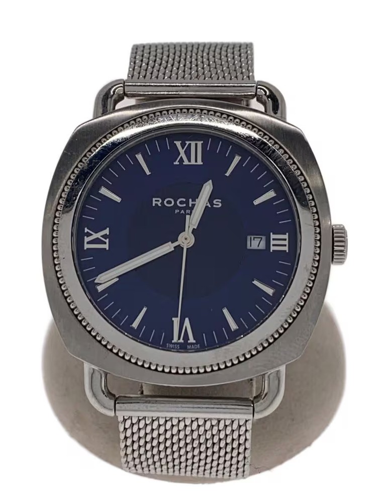 ROCHAS Quartz Watch Analog BLU SLV