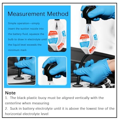 Car Battery Hydrometer Tester—Deep Cycle Acid Tester—Color-Coded