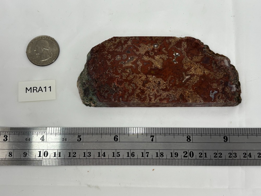 Mexican Red Moss Agate Slabs Lapidary Cabbing Combo Ship Avail