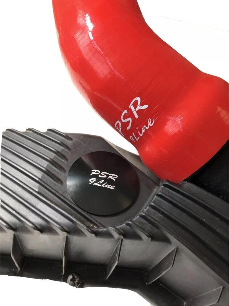Porsche 996 Resonator Delete Air Box Upgrade with Red Induction Pipe & Plug