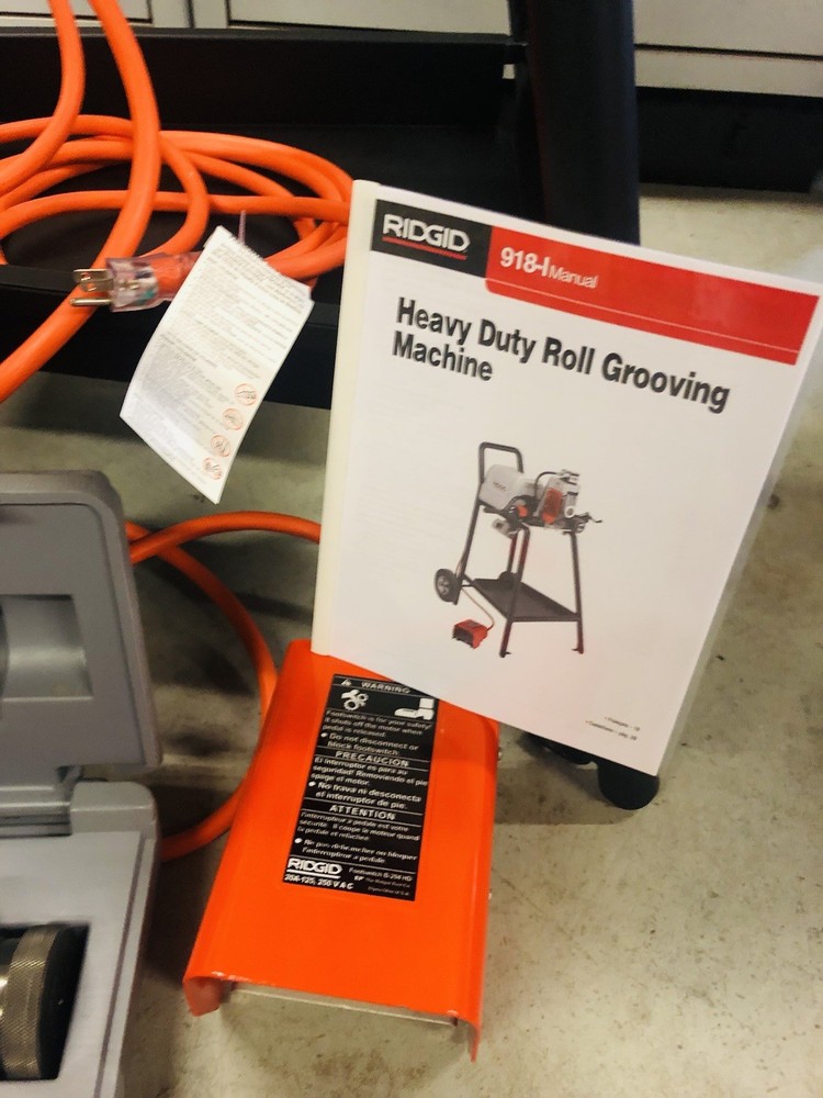Ridgid 918-I Roll Groover, 64977, 2”-12”, Complete