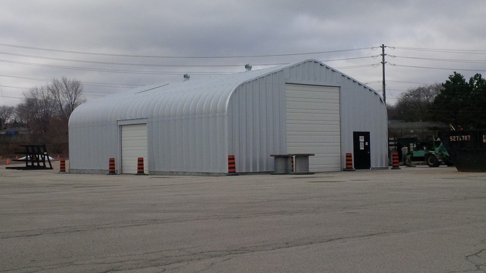 25x24x13 Engineered Steel Building Kit | DuroSPAN Clear-Span Arch System w/ Ends