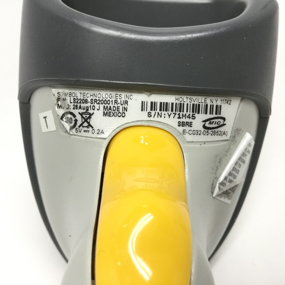 Symbol LS2208-SR20001R-UR Handheld Laser Scanner Barcode Reader, USB Cable