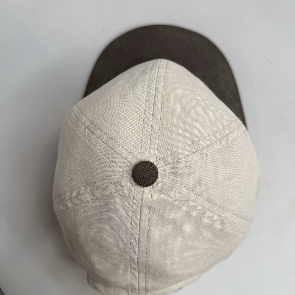 Remington Logo Youth Hat Cap Beige Brown Adjustable Strapback Vented Hunter EUC