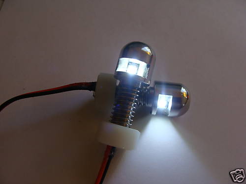 POLISHED STAINLESS CUSTOM LED license Plate Light PAIR