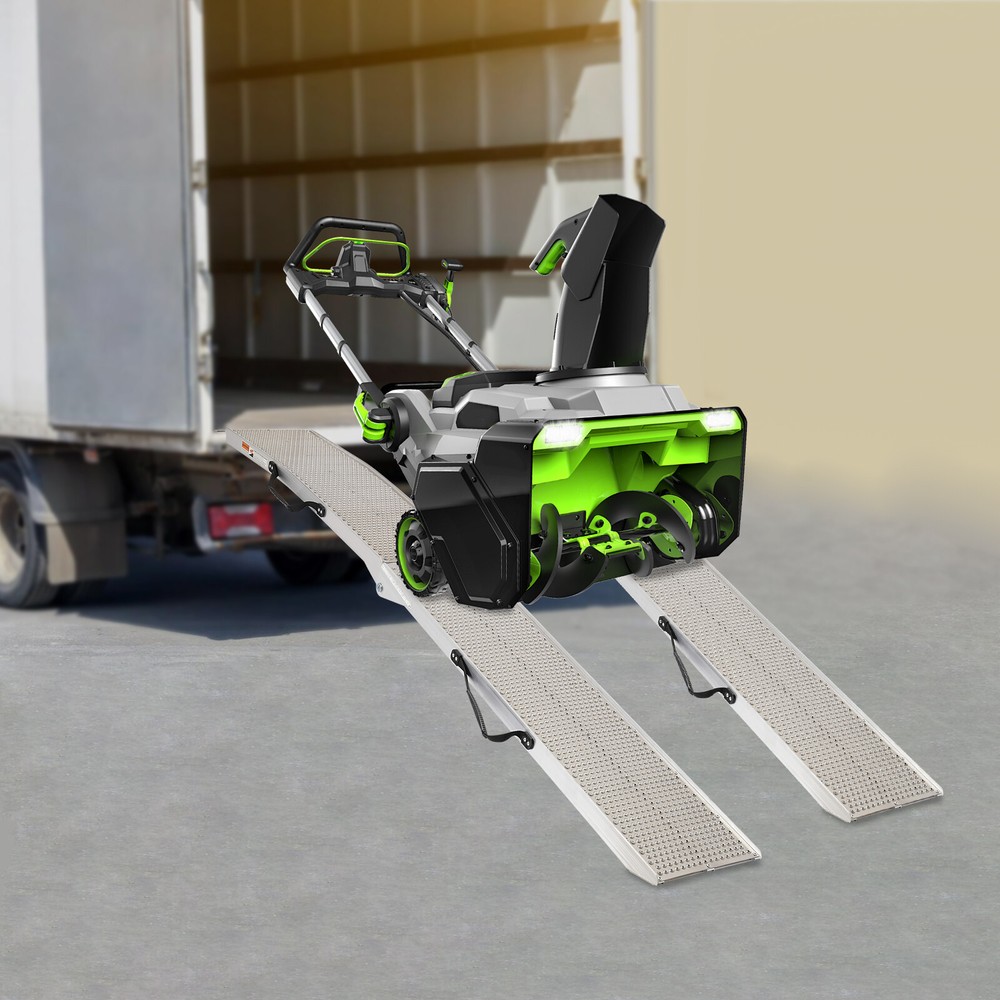 2PCS Loading Ramps Foldable Trailer Loading Ramp with 2 Straps 749.57 lbs Load