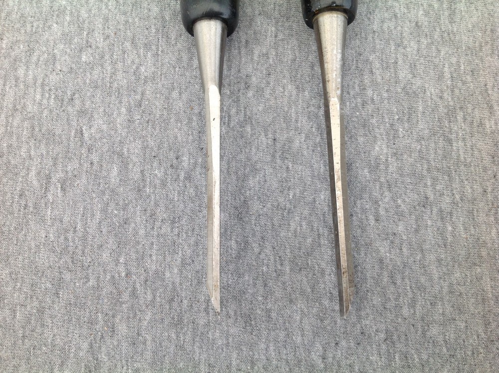 2 Stanley Chisels Thin Blade No.60 1/4" in Original Box