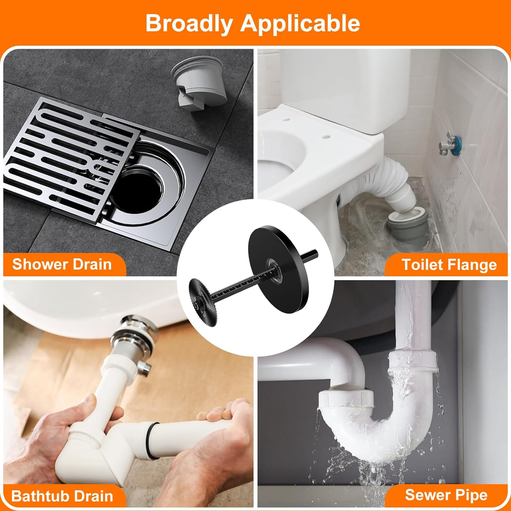 Inside Pipe Cutter for PVC Pipe, Cutter Tool Set with Scale - Adjustable Depth G