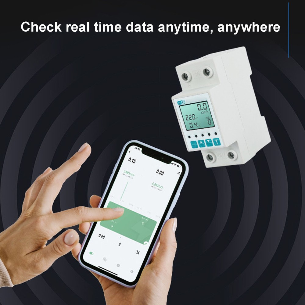 Smart Energy Meter LCD Display Remote Control Timer For Home Use Trending