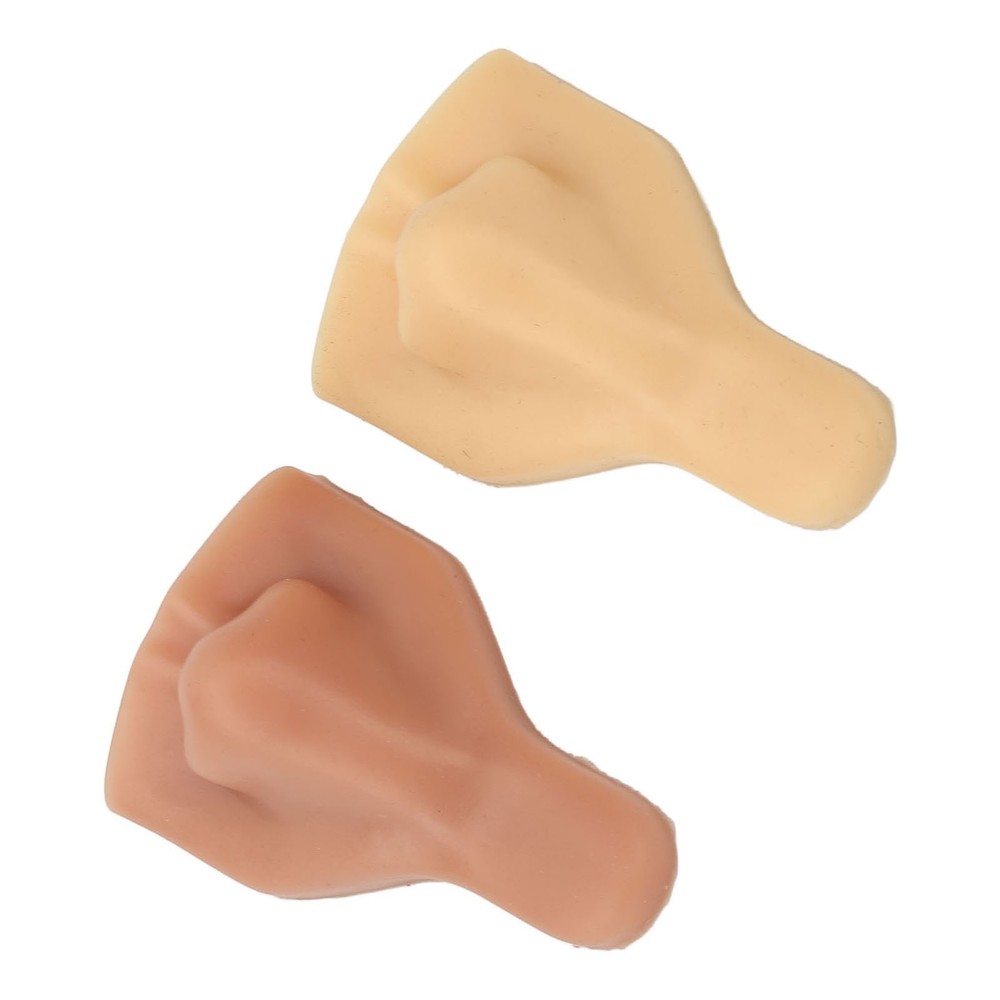 2pcs Soft Silicone Nose Model High Simulation For Practicing Suture