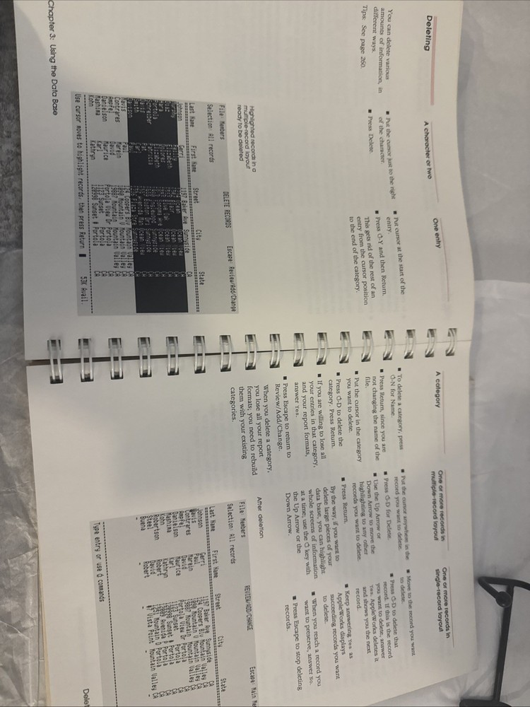 Vintage 1986 Apple II Using AppleWorks Tutorial Book Manual RARE HTF