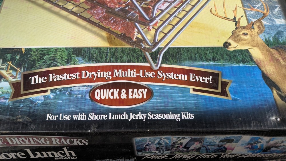 SHORE LUNCH OUTDOORS HUNTING JERKY DRYING RACKS STACKABLE