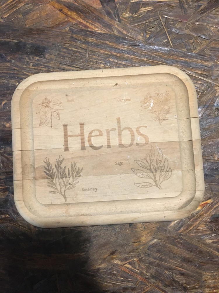 Wood Herb Cutting Board