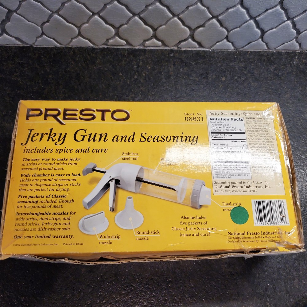 Presto 08631 Jerky Gun Open Box ***See Description ***
