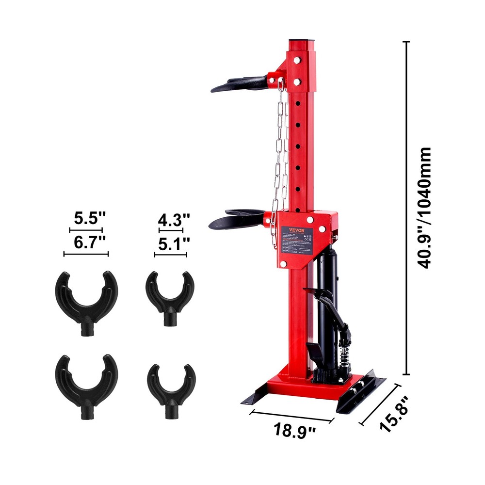 VEVOR Strut Spring Compressor, 4.5 Ton/9920 LBS Hydraulic Jack