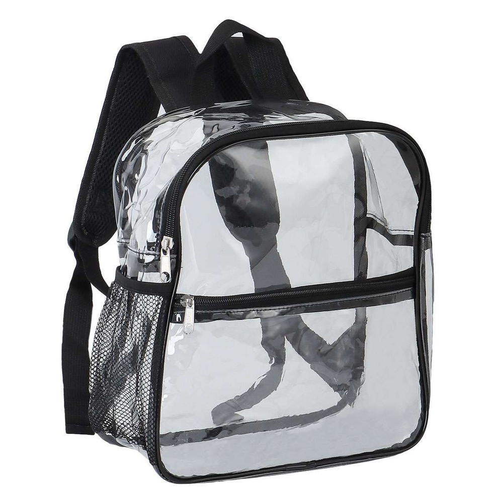 Clear Backpack Heavy Duty Bookbag See Through Backpack Transparent Plastic New