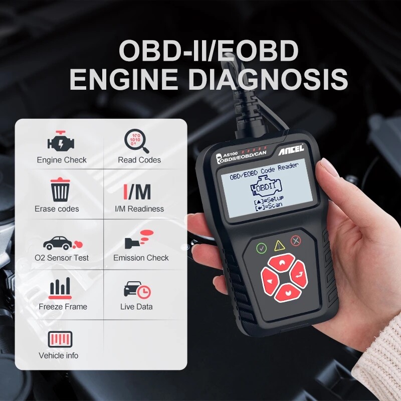 OBD2 Car Code Reader Automotive EOBD Scanner Check Engine Light Diagnostic Tool
