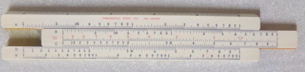 Post 1444K Slide Rule Japan