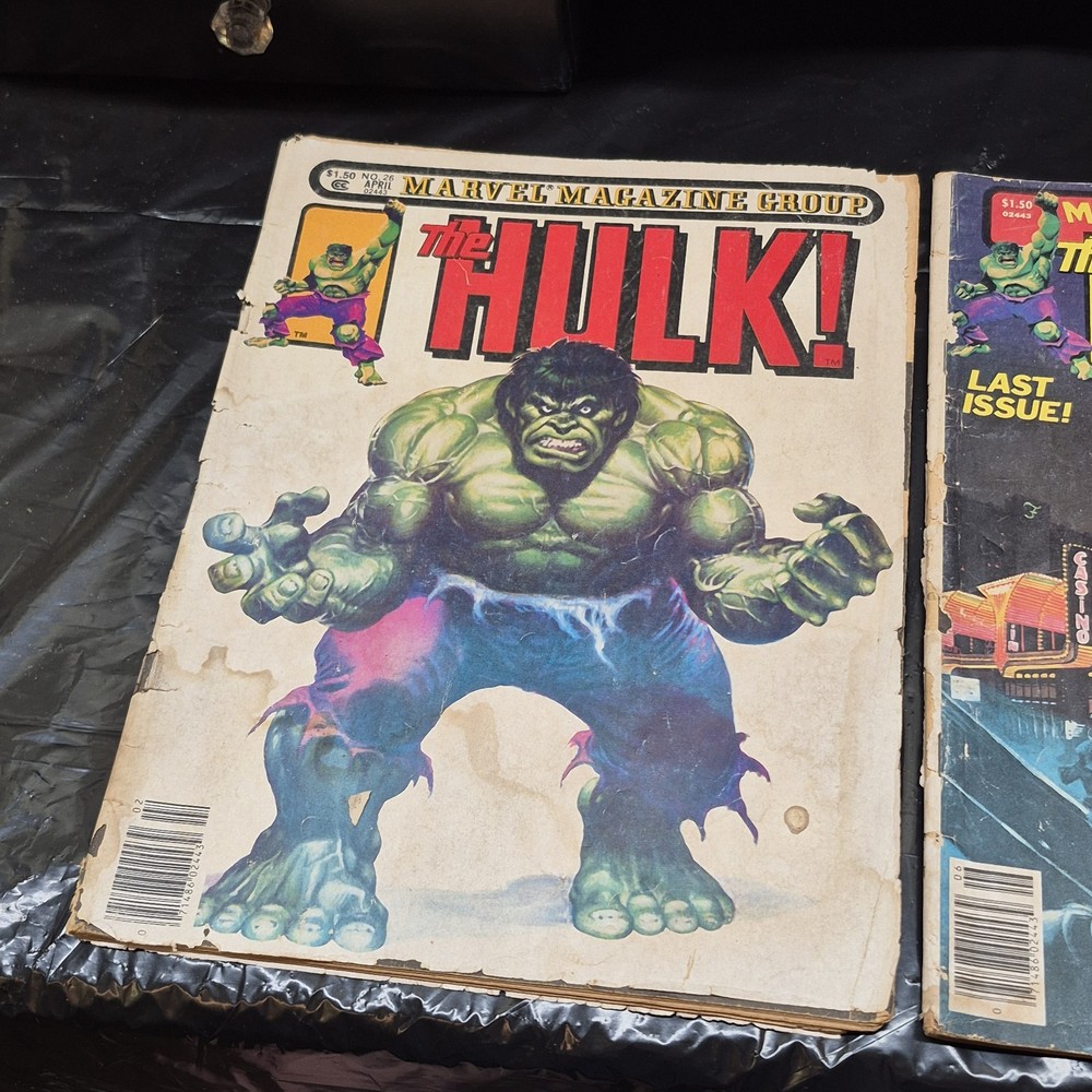 1981 RAMPAGING HULK Magazine #26 & #27 Classic Covers Read Description