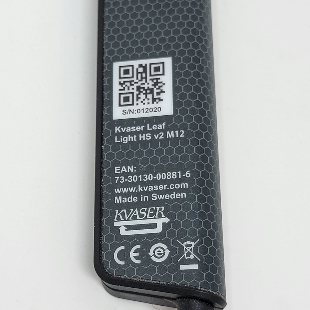 Kvaser Leaf Light HS V2 M12 USB to CAN Bus Interface, Marine Version