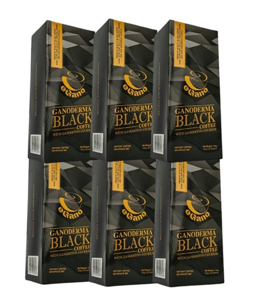 eGano 6 Box Premium Ganoderma Black Coffee Exp 2027 Expedited