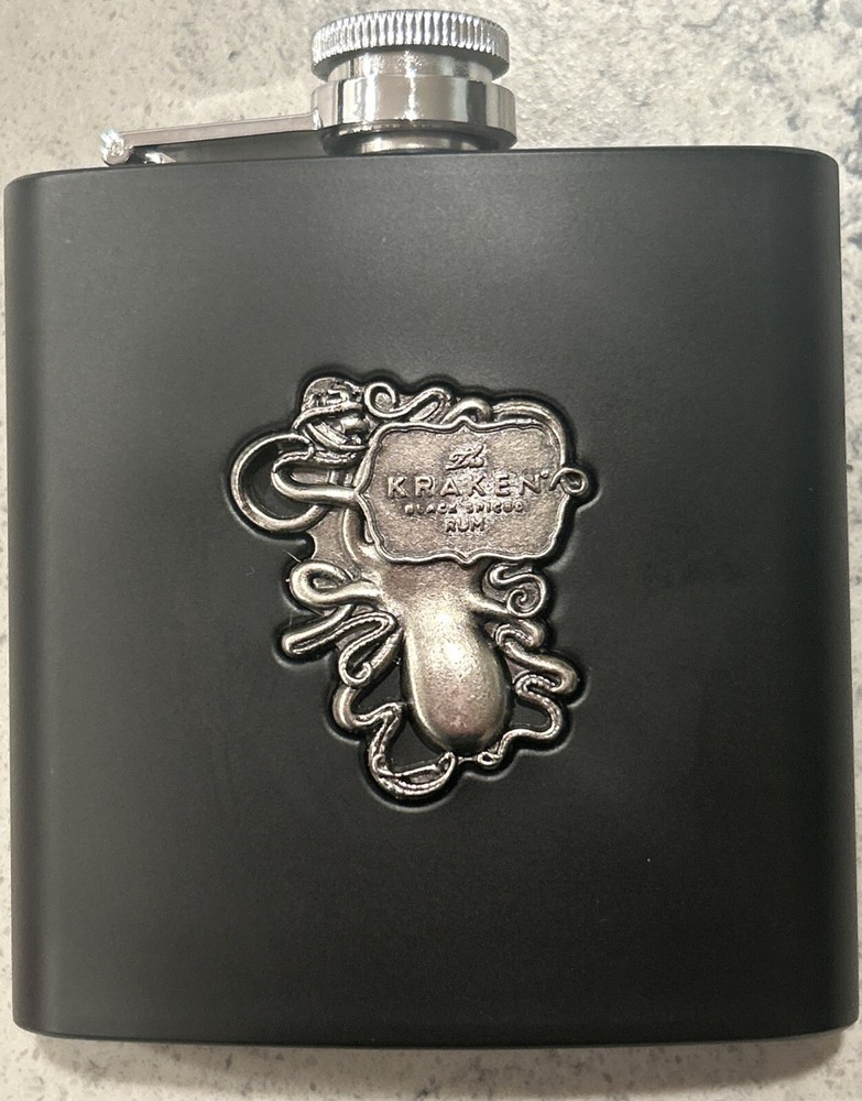 The KRAKEN Black Spiced Rum Flask