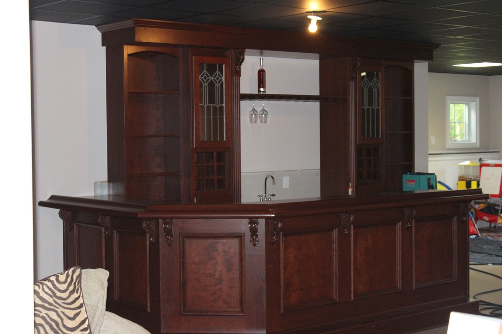 Custom Built Home Bar - Basement Pub
