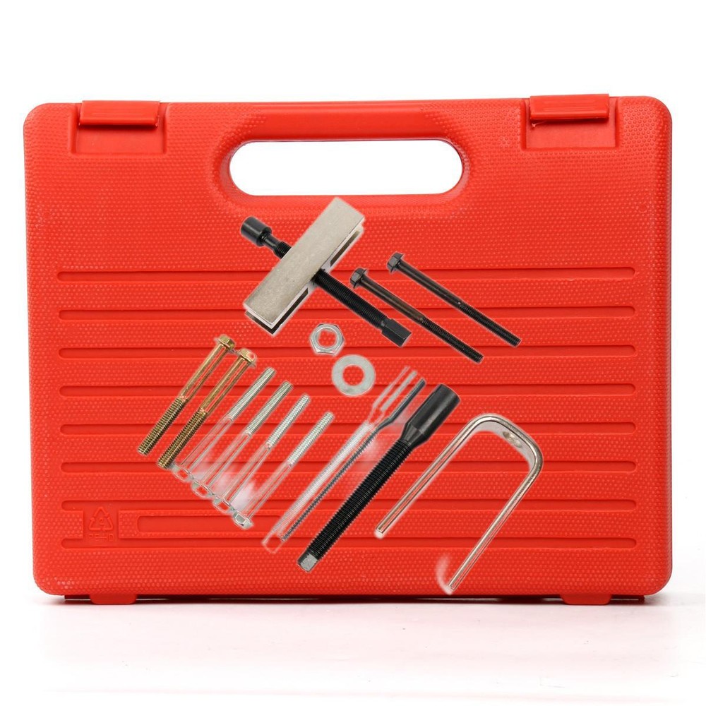 15PC Steering Wheel Puller and Lock Plate Compressor Tool Installer Removal Set