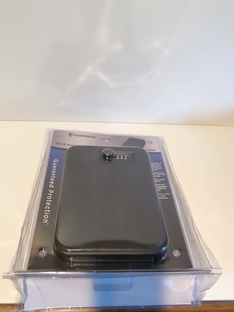 Fortress Quick Access Security Safe 11C10 Guns Firearms Valuables Partial Open