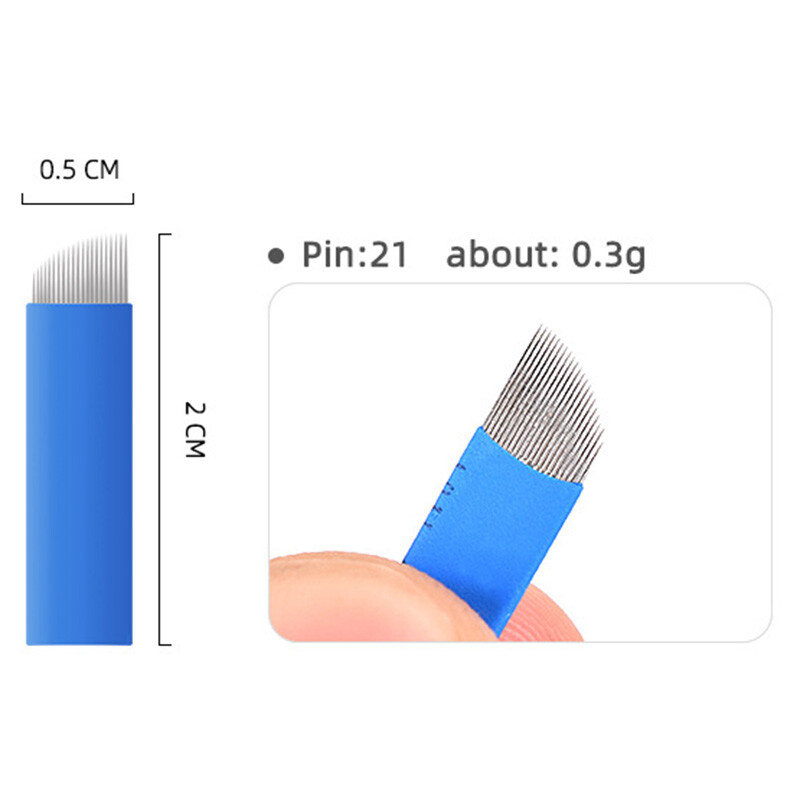 21F Shape Microblading Needles Eyebrow Shape Semi-Permanent Needle Manual Blades