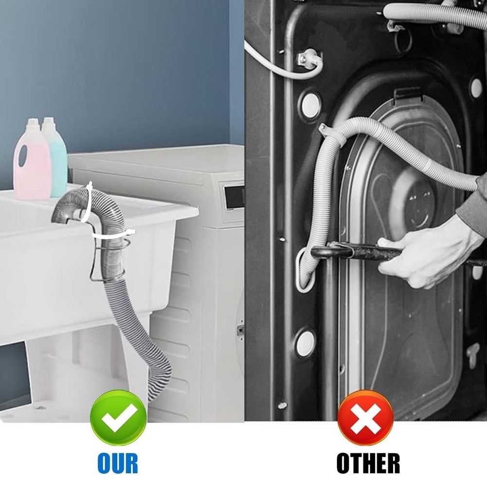 Drain Hose Holder Universal Washing Machine Adjustable Utility Clamp